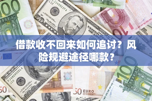 武汉借款收不回来如何追讨？风险规避途径哪款？